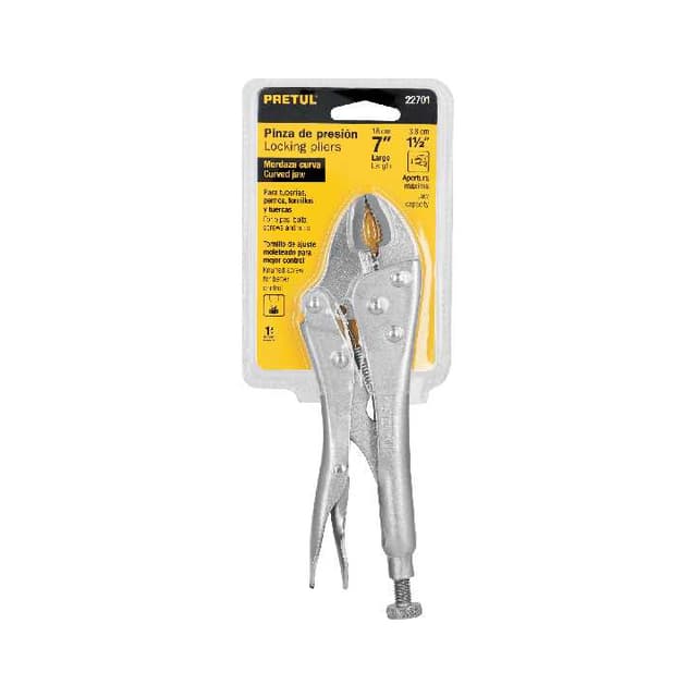 Pinza de presión 7" mordaza curva, PRETUL 22701