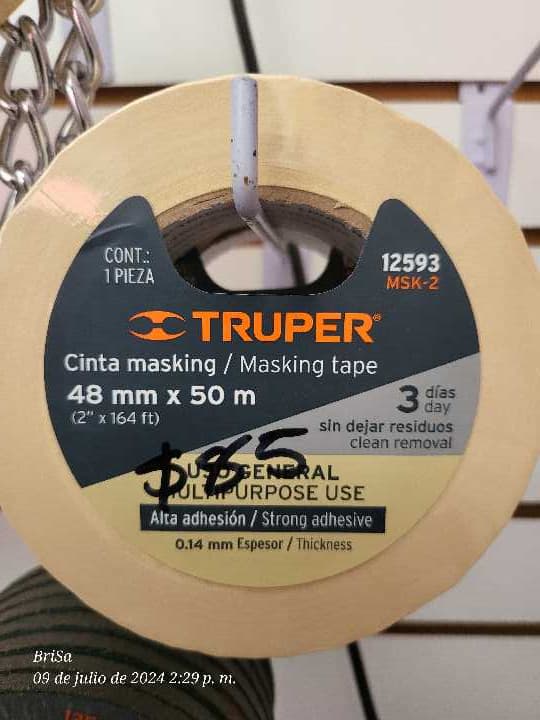 Cinta Masking 48mm Truper 12593