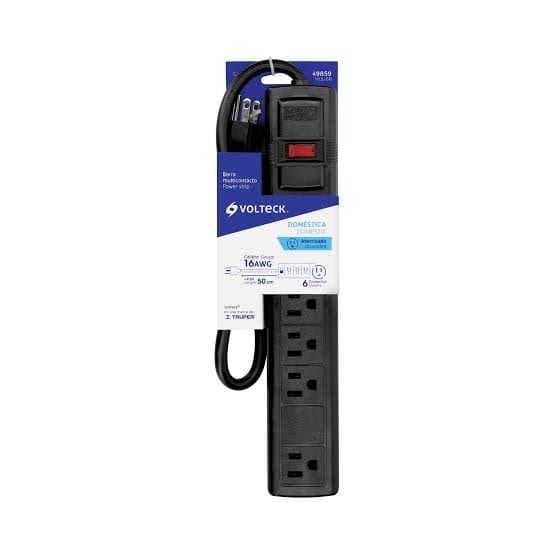 Barra Multicontacto Negro 49860
