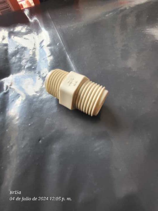 Niple Plastico Corrido para Manguera 1/2"
