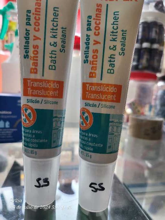 Silicon Sellador Baños y Cocinas Translúcido 85g 18567