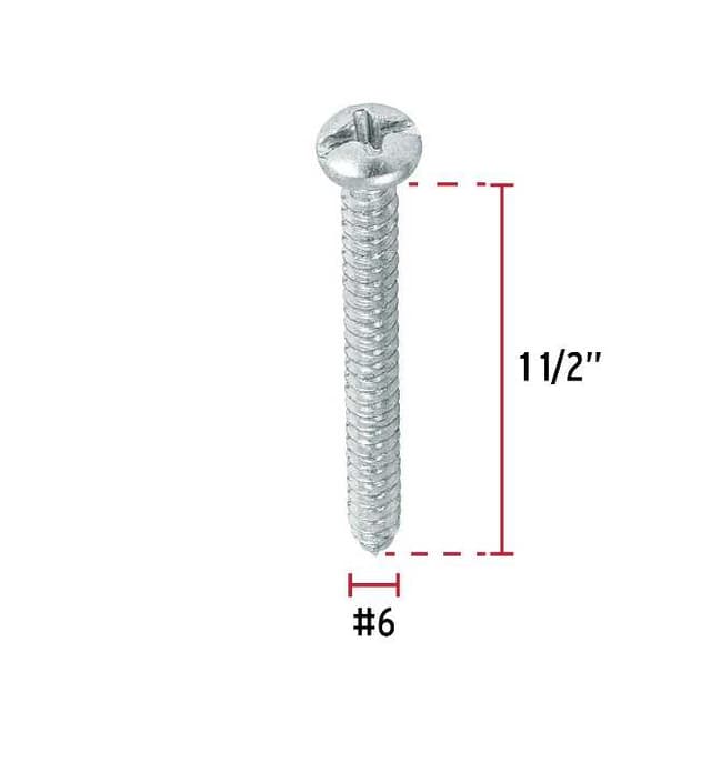 Pijas para lámina, #6 x 1-1/2" 48723
