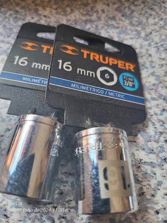Dados 16mm 6 Puntas Cuadro 3/8" 13680
