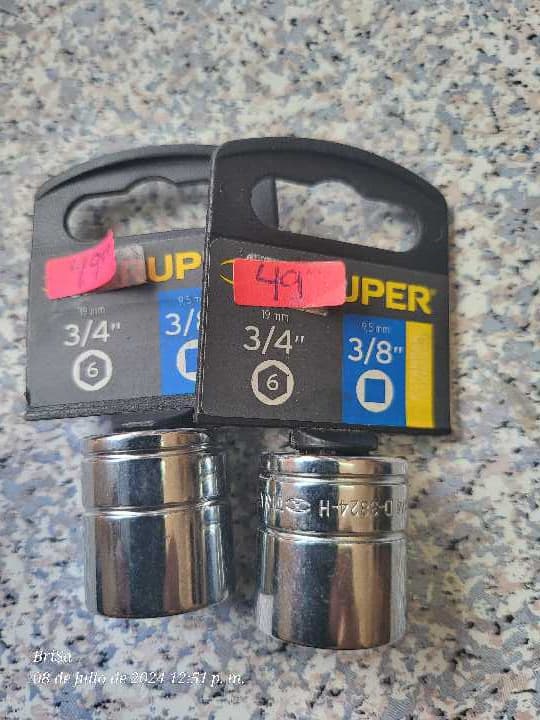 Dados 3/4" 6 Puntas Cuadro 3/8" 13613