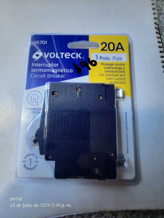 Interruptor Termomagnetico 20A 46701