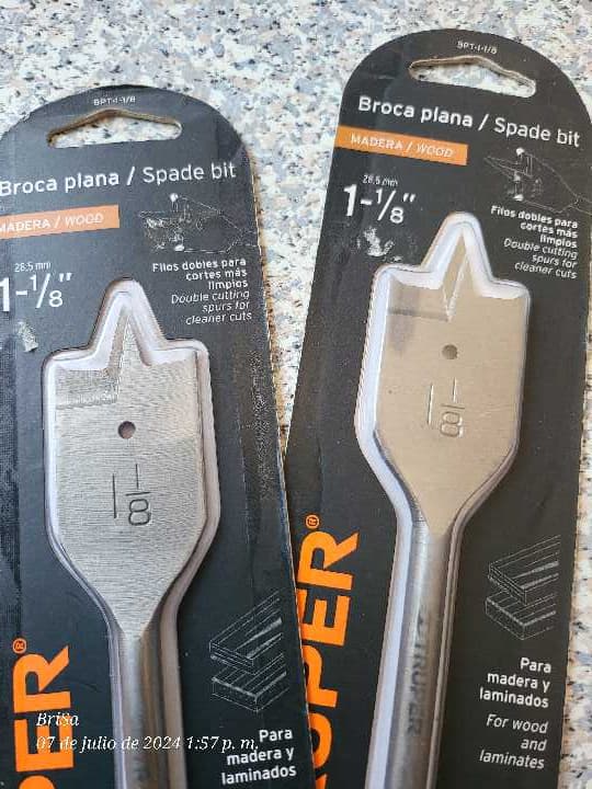 Broca Plana para Madera 1 1/8" 11387