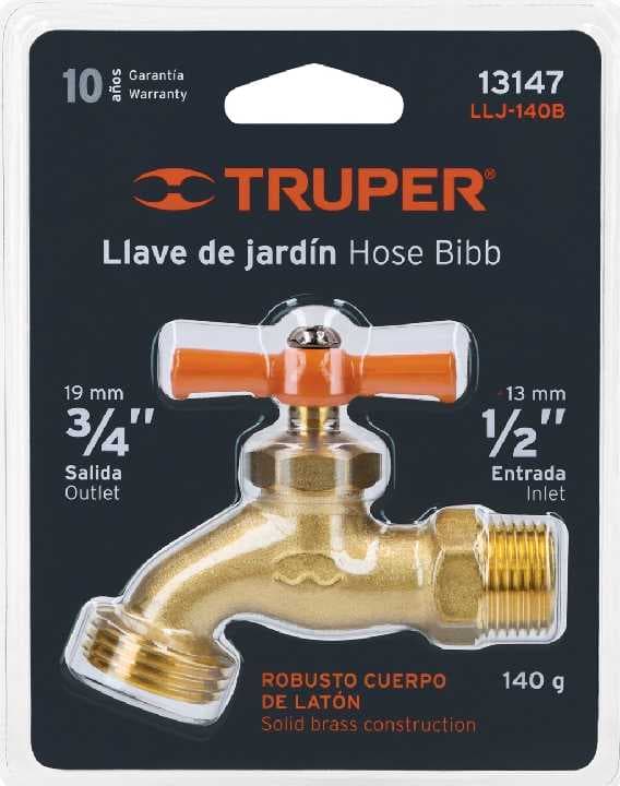 Llave de Jardin 1/2" salida 3/4" 13147