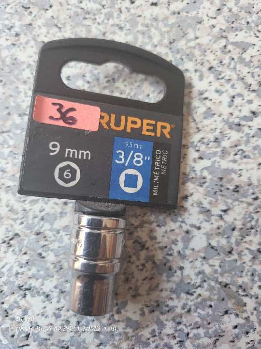 Dados 9mm 6 Puntas Cuadro 3/8" 13673