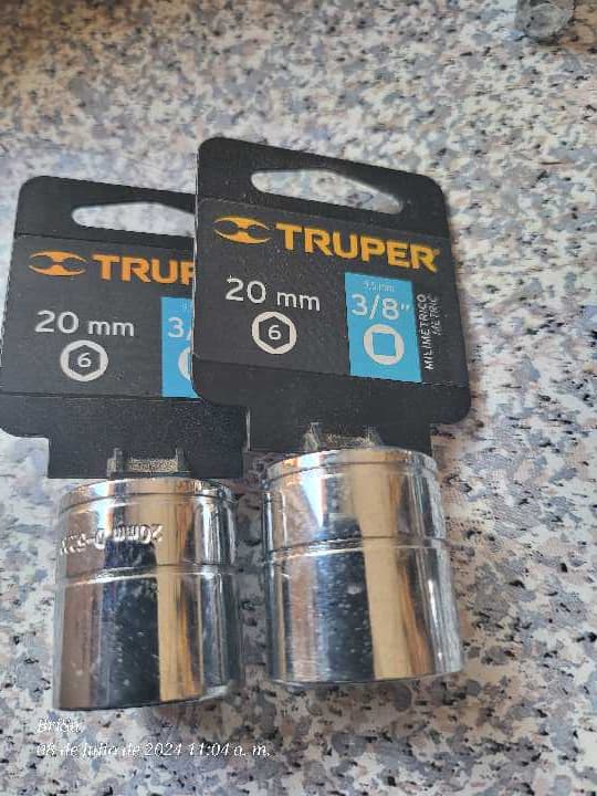Dados 20mm 6 Puntas Cuadro 3/8" 13684