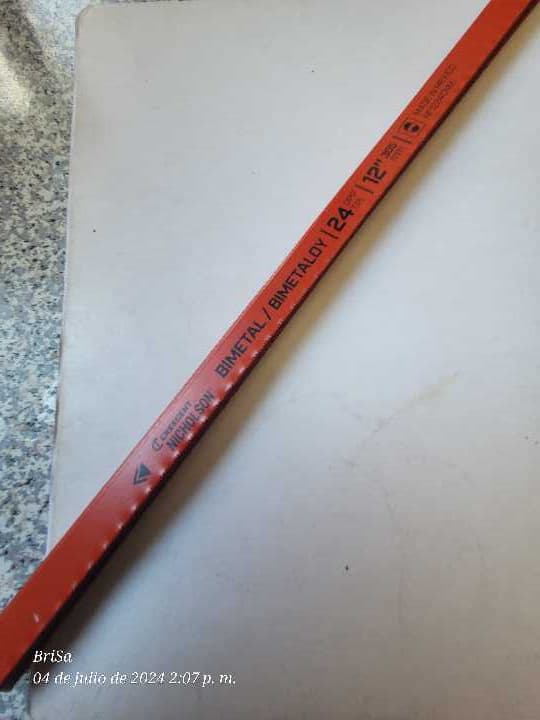 Segueta Bimetal 12"