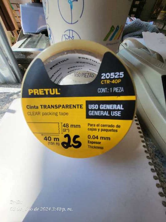 Cinta Transparente 40m Pretul 20525