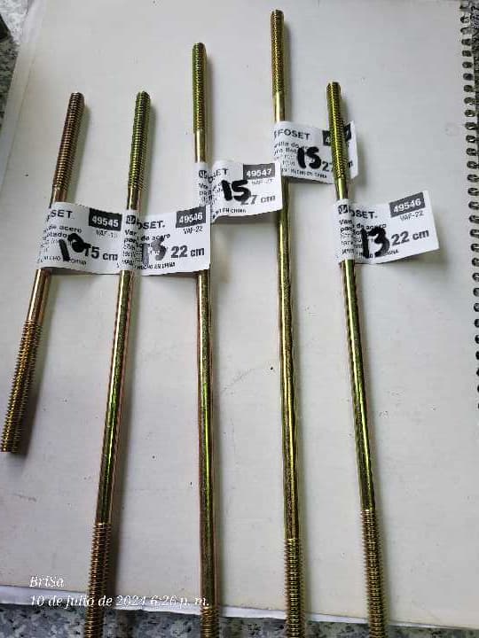 Varillas para Flotador 15cm 49545