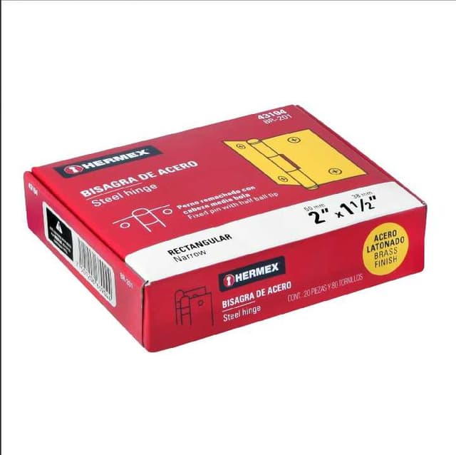 Bisagras de Acero 2" x 1 1/2" 43194