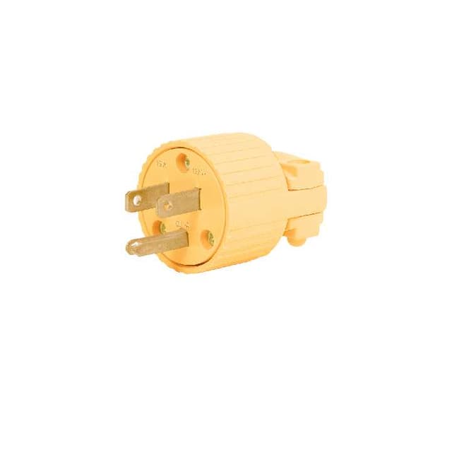Clavija industrial plástica aterrizada, 2 polos+tierra 46205