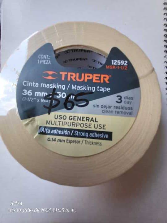 Cinta Masking 36mm Truper 12592
