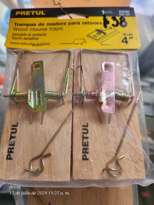 Trampa de Madera para Raton 4" 23709
