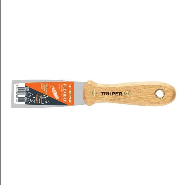 Espátula flexible 1" con mango de madera
