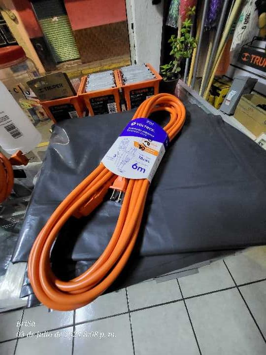 Extensión Uso Rudo Naranja 6m 48044