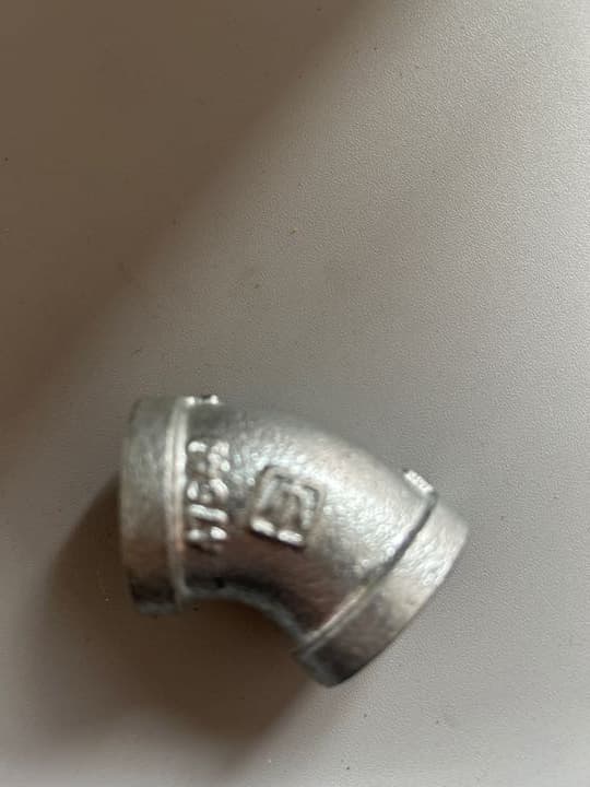 Codo Galvanizado 45° 3/4” 47540