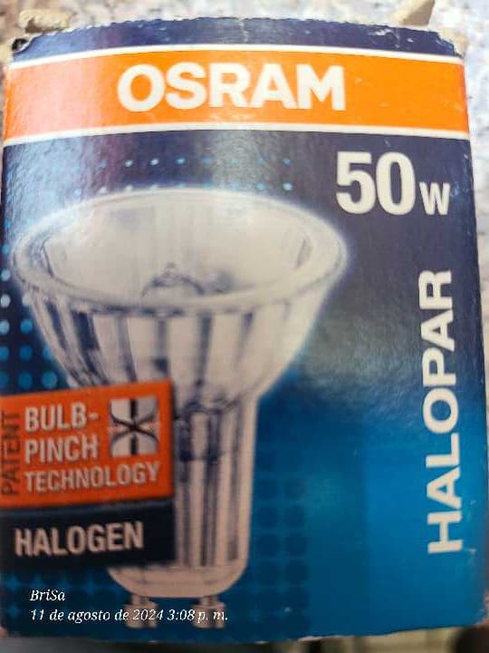 Foco Halopar 20 Lampara Halogena 50w 120v E27 Osram