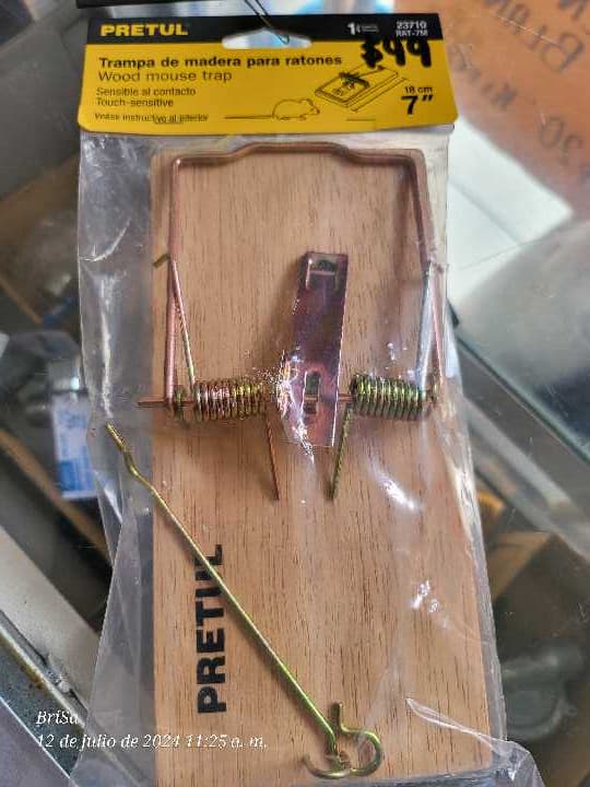 Trampa de Madera para Raton 7" 23710